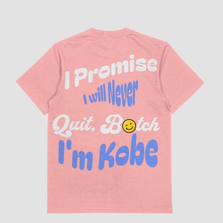 Kobe Bryant "I Will Never Quit" Pink