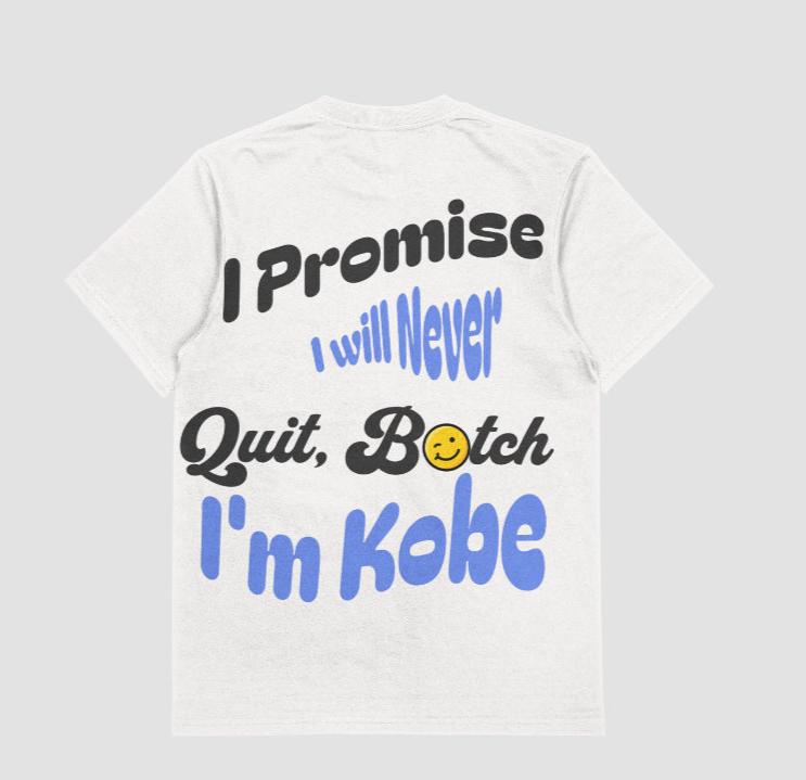 Kobe Bryant "I Will Never Quit" White
