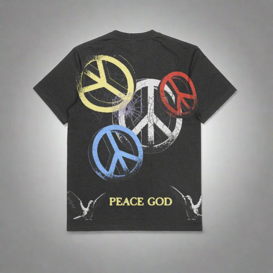 "Peace God" Black T-shirt